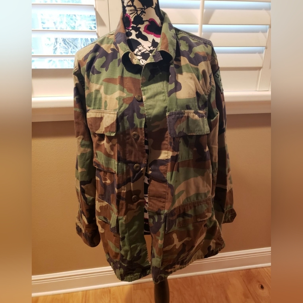 Camouflage Military Jacket L